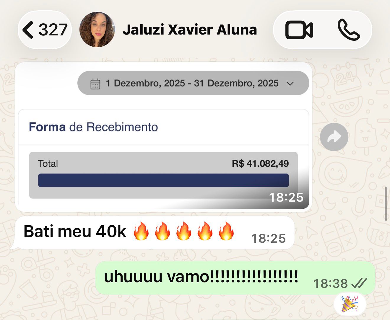 Depoimento de aluna